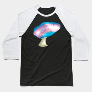 Transgender LGBTQ Pride Flag Mushroom Baseball T-Shirt